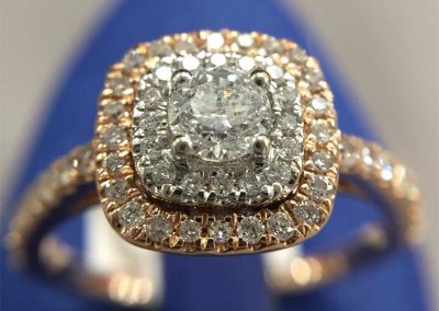 Diamond Halo Engagement Ring